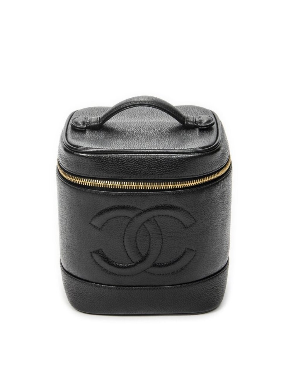 Chanel Timeless Tall Vanity Case Black Caviar Leather - Picture 1 of 11